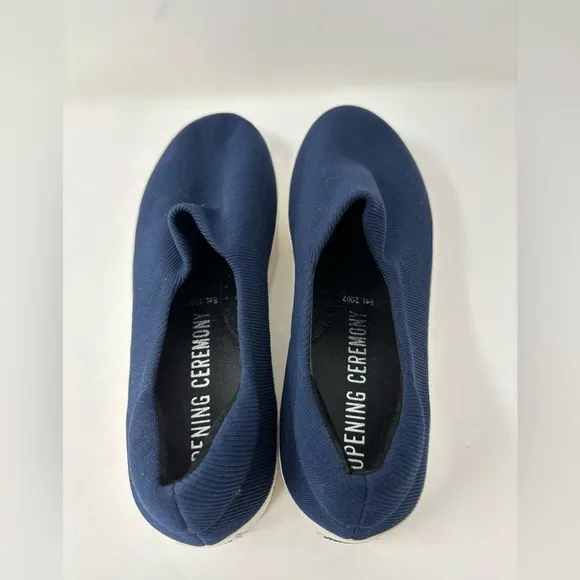 Opening Ceremony 37 US 6 Cici‎ Classic Navy Blue Slip On Platform Loafers Shoe