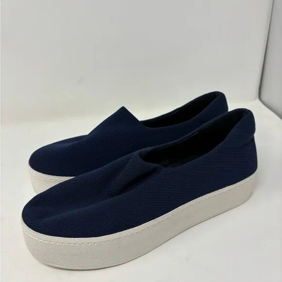 Opening Ceremony 37 US 6 Cici‎ Classic Navy Blue Slip On Platform Loafers Shoe