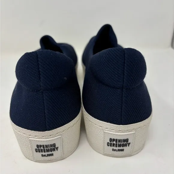 Opening Ceremony 37 US 6 Cici‎ Classic Navy Blue Slip On Platform Loafers Shoe