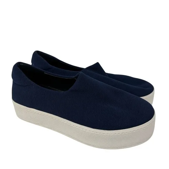 Opening Ceremony 37 US 6 Cici‎ Classic Navy Blue Slip On Platform Loafers Shoe