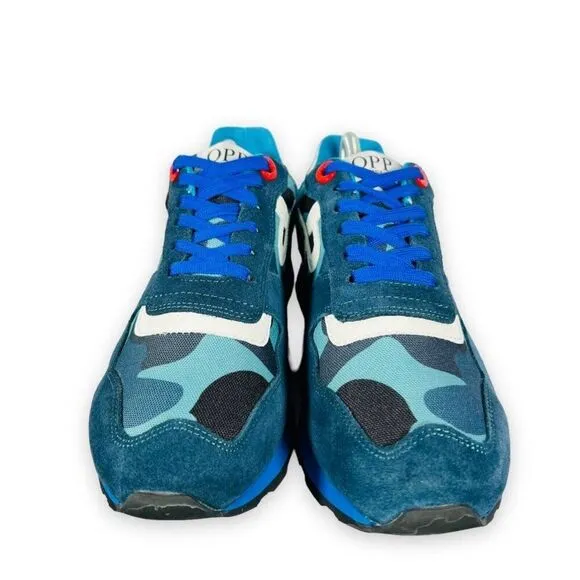 OPP France Lace-up Paint Sneakers &quot;Blue Camo&quot; Men's 8.5 Women's 10