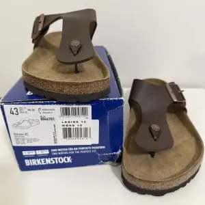 Original Unisex Birkenstock Ramses BS 0044701 Sandals Size 43 Dark Brown NWB