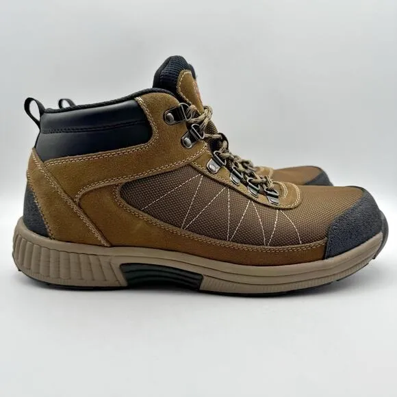 OrthoFeet Mens Hunter Boot US 11M EU 44 Brown Leather NIB