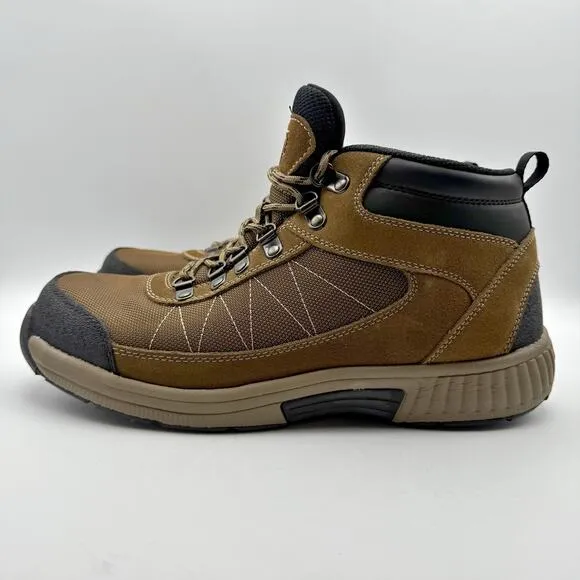 OrthoFeet Mens Hunter Boot US 11M EU 44 Brown Leather NIB