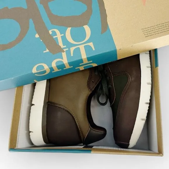 OTBT Men’s Leather Armada Sneakers in Coffee Bean NIB - size 10‎