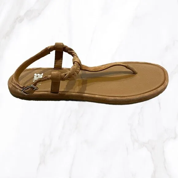 PAIGE Women's Toffee‎ Drew Braided Thong Sandals, Size 6