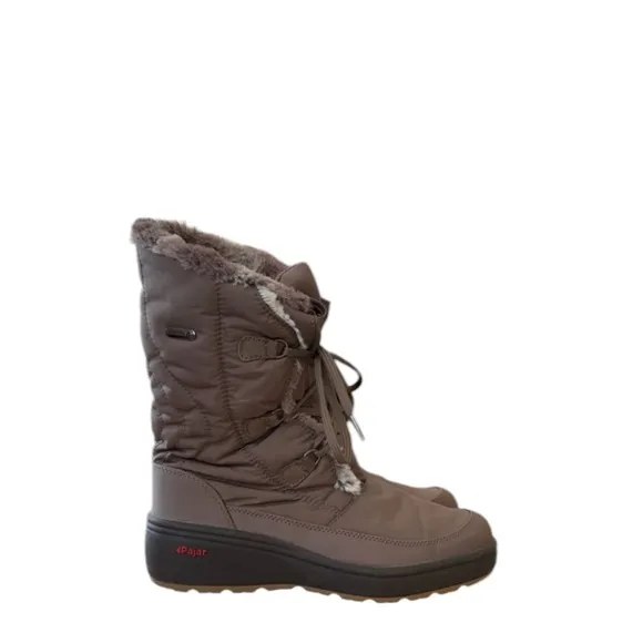 Pajar Canada Marcie Taupe Brown Ice Gripper Winter Boots Size EU 39 US Size 8