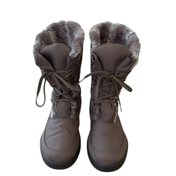 Pajar Canada Marcie Taupe Brown Ice Gripper Winter Boots Size EU 39 US Size 8