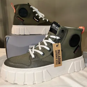 Palladium Pallatower High Olive Green High-Top Sneakers