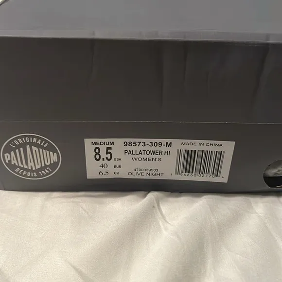Palladium Pallatower High Olive Green High-Top Sneakers