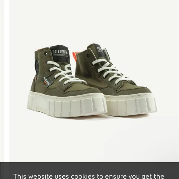 Palladium Pallatower High Olive Green High-Top Sneakers