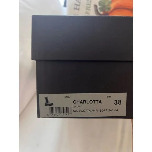 Paloma Barcelò Charlotta ankle boots in nappa leather Salvia 38