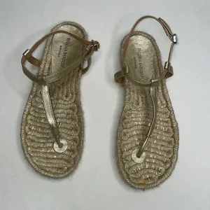 Paloma Barcelo Leather Strap Woven Ankle Strap Womens Sandals Size 36