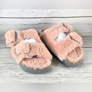 Papillio Birkenstock Arizona Big Buckle Teddy Shearling Sandals EU 37 6-6.5