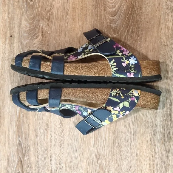 Papillio by Birkenstock Women's Floral Strap Sandals size