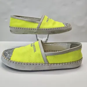 PHILIPPE MODEL Paris Loafers Womens Sz 36 US‎ 6 Neon Yellow