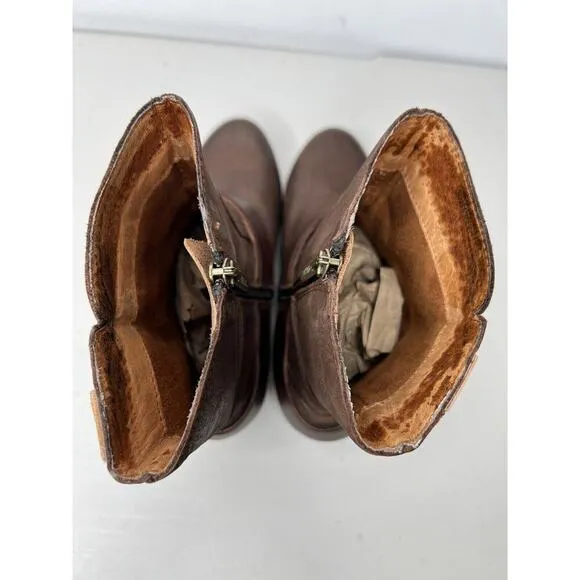 Pikolinos Boots Ankle Boots Buckle Brown Leather Women’s Size 37