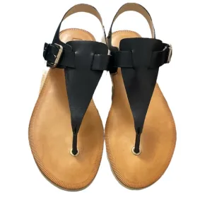 PIKOLINOS Flat Sandals Black Leather, NIB, size 8 (38 EU), $150
