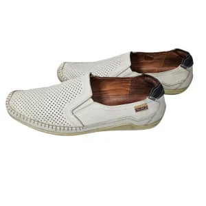 Pikolinos Men's Azores Leather Moccasin Espuma White 06H-3126  EU 46 | US 12