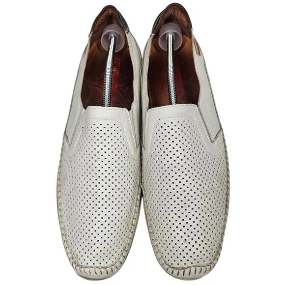 Pikolinos Men's Azores Leather Moccasin Espuma White 06H-3126  EU 46 | US 12