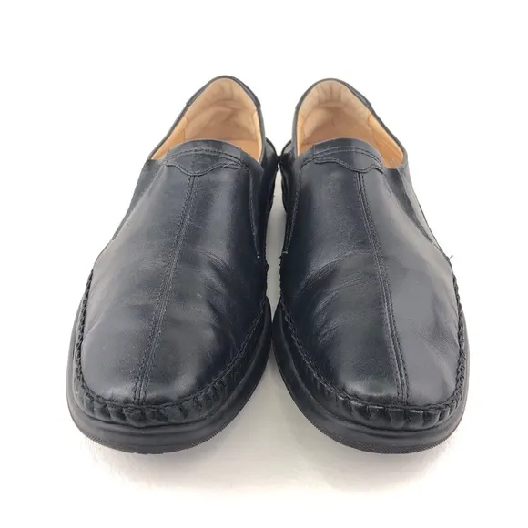 Pikolinos San Telmo Black Leather Slip on Loafers EUR 44