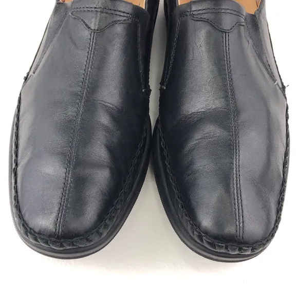 Pikolinos San Telmo Black Leather Slip on Loafers EUR 44
