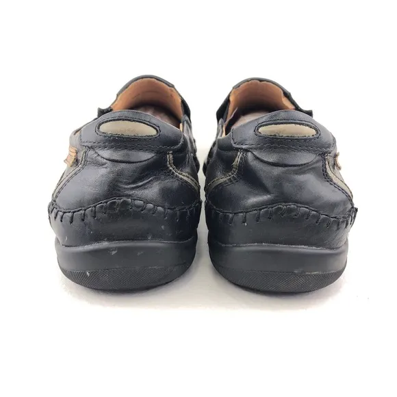 Pikolinos San Telmo Black Leather Slip on Loafers EUR 44