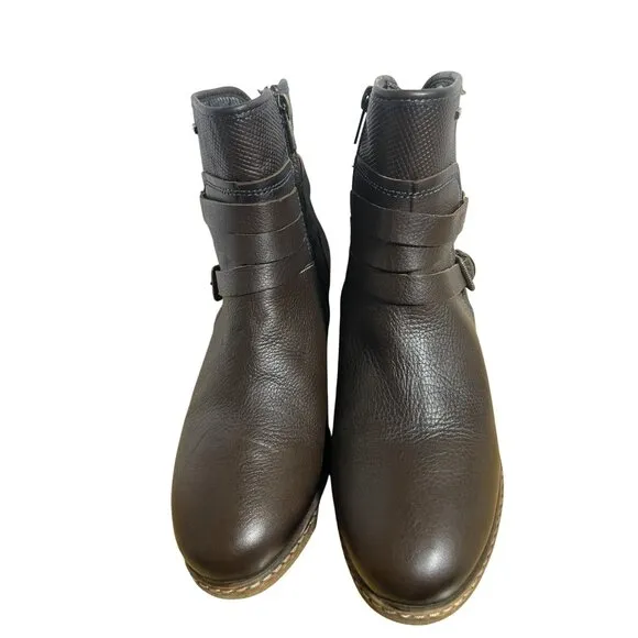 Pikolinos Womens Zaragoza Leather Ankle Boots size 40 EU 9.5 US Dark Brown