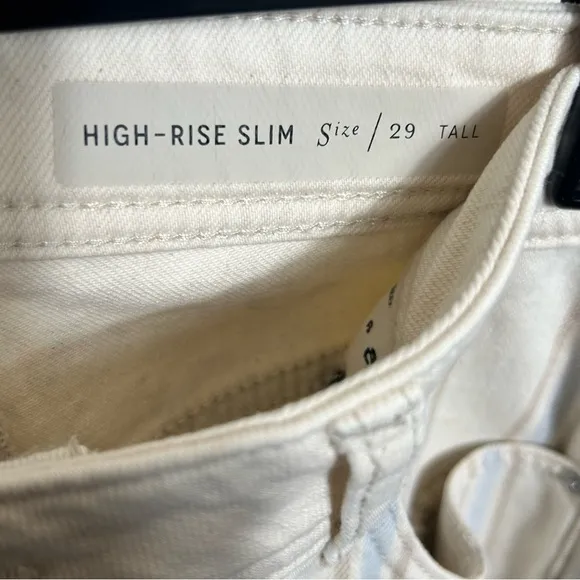 Pilcro Fleur High-Rise Slim Boyfriend Jeans- Size 29 TALL