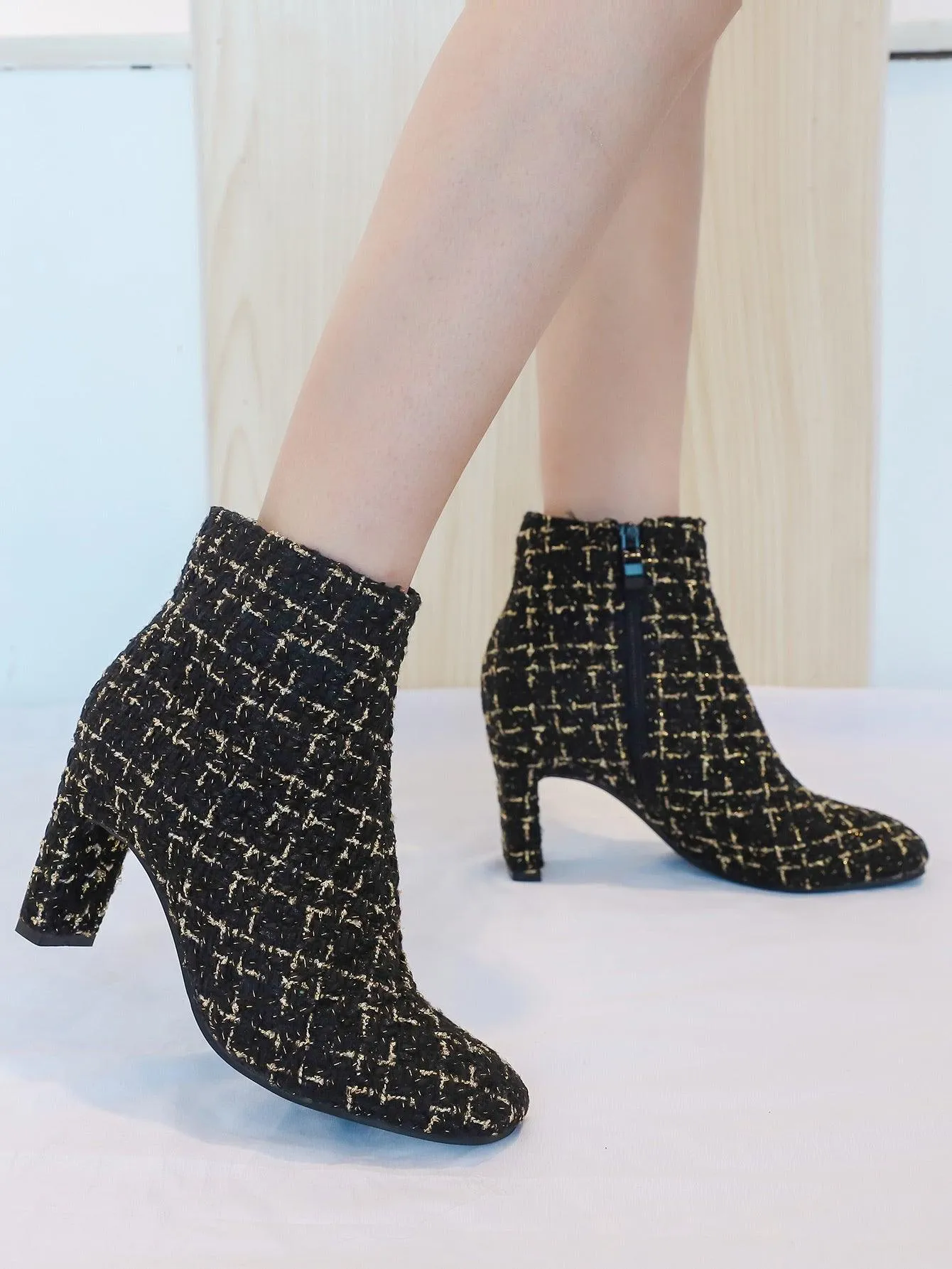 Plaid CC Boots