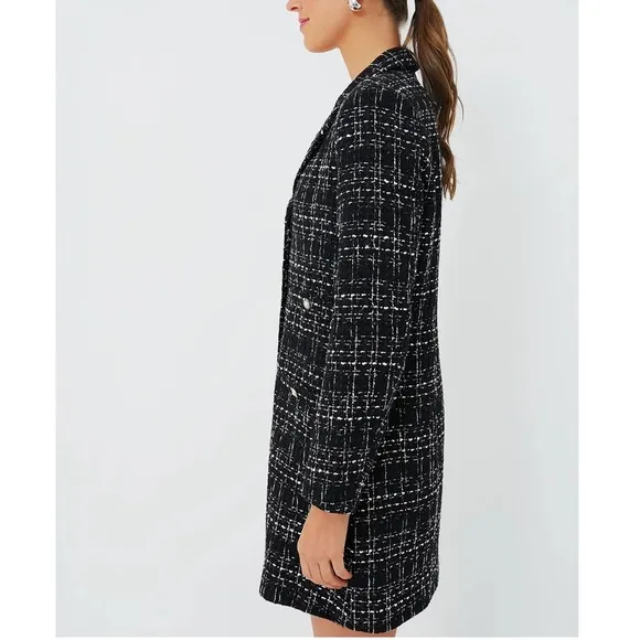 POMANDER PLACE Black Tweed Stacie Dress