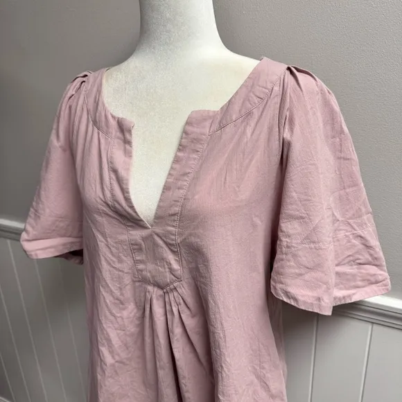 Pomander Place Finley Flutter Sleeve Mini Dress Lilac Light Purple Medium M