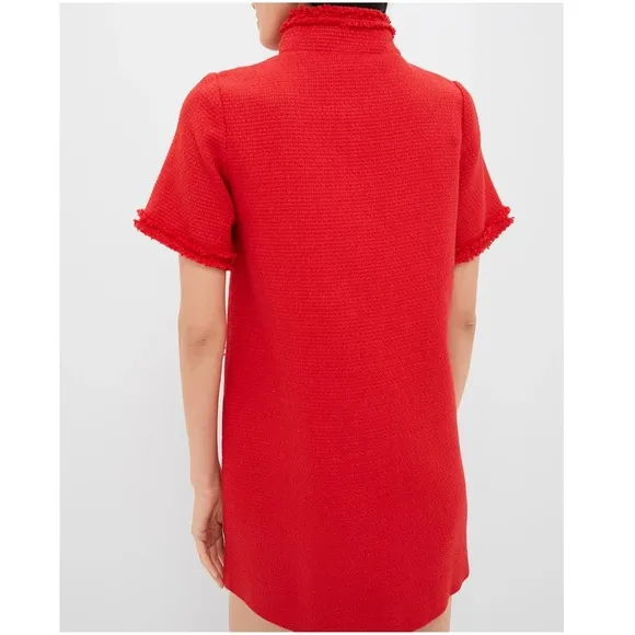 POMANDER PLACE Red Tweed Ophelia Dress
