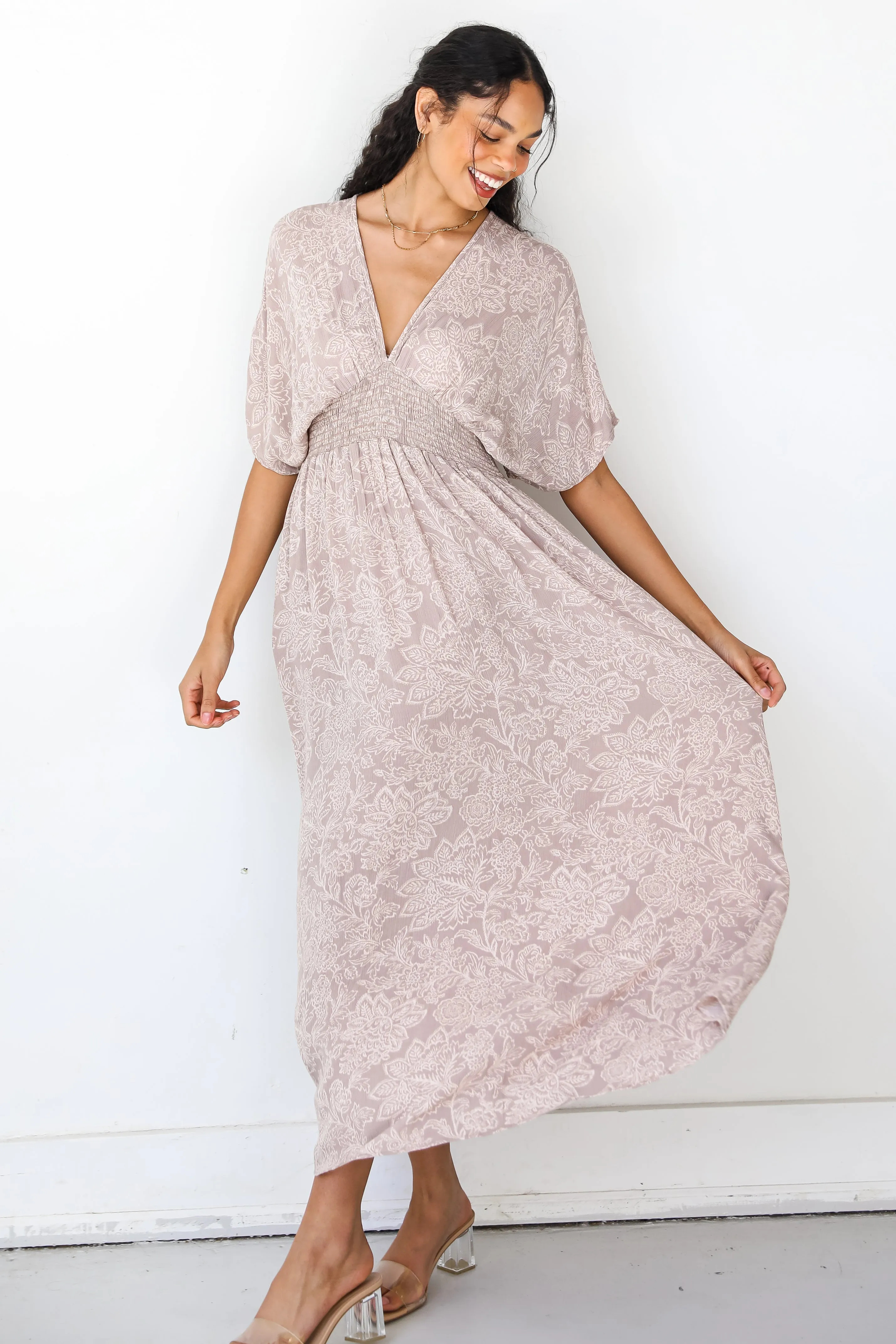 Precious Passion Floral Maxi Dress