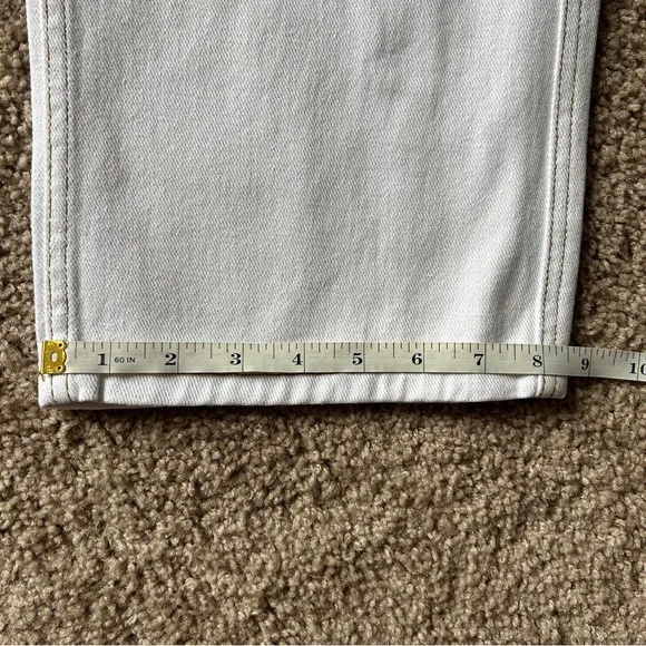 Princess Polly Utility Cargo Recycled Cotton Blend Denim White Jeans NWT Size 6