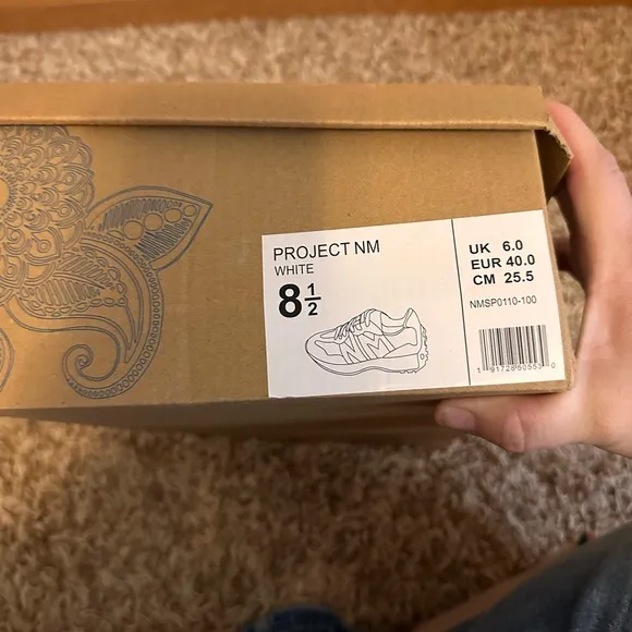 Project NM White and Gray Sneakers- size 8.5- New in Box