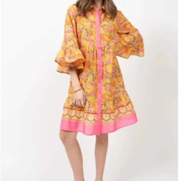 PUCCI Inspired Ivy Jane Paisley Dress  - By Uncle Frank - Size S
