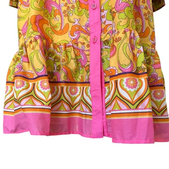 PUCCI Inspired Ivy Jane Paisley Dress  - By Uncle Frank - Size S