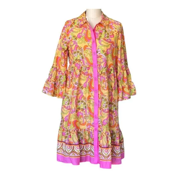 PUCCI Inspired Ivy Jane Paisley Dress  - By Uncle Frank - Size S