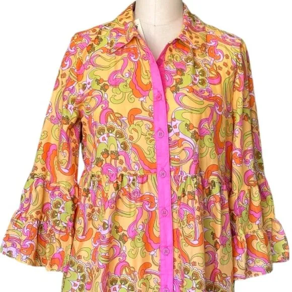 PUCCI Inspired Ivy Jane Paisley Dress  - By Uncle Frank - Size S