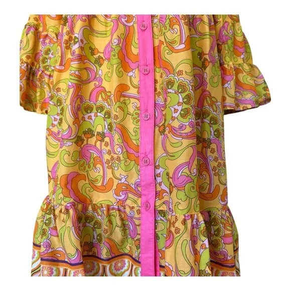 PUCCI Inspired Ivy Jane Paisley Dress  - By Uncle Frank - Size S