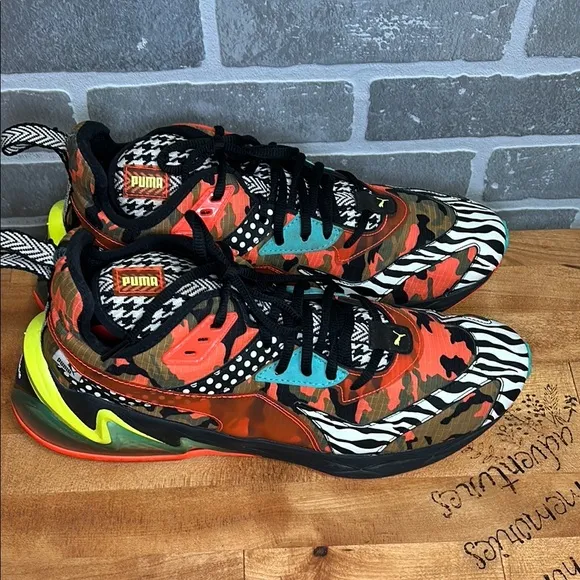 Puma LQDCell Origin Mixed Mens Size 11 Animal Print Camo