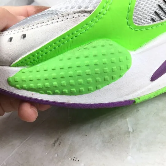 Puma RS Bold Fluorescent Sneakers White Green Purple Size 7C
