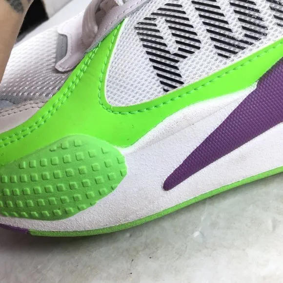Puma RS Bold Fluorescent Sneakers White Green Purple Size 7C