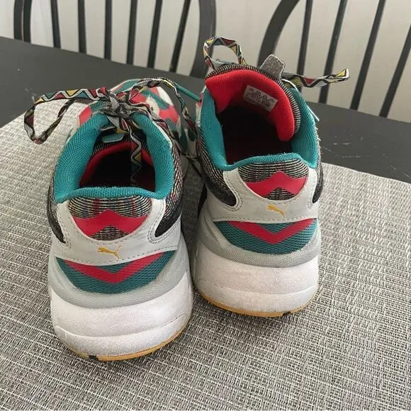 Puma Running system RS-X bold low top sneakers color block green laced men’s 9.5