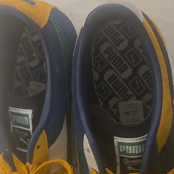 Puma Sneakers with Yellow and Blue Details