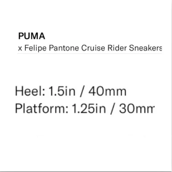 ❤️PUMA x Felipe Pantone Cruise Rider Sneakers 7.5