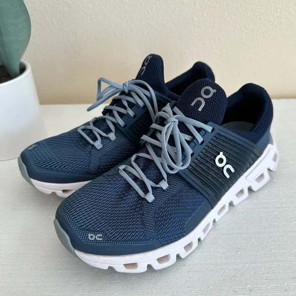 QN Cloudswift 1 Blue Mesh Running Sneakers Men’s 8