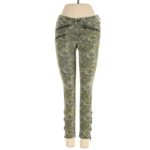 Rag &amp; Bone Camo Skinny Jeans Ankle Zip Moto Style Accents Size 24