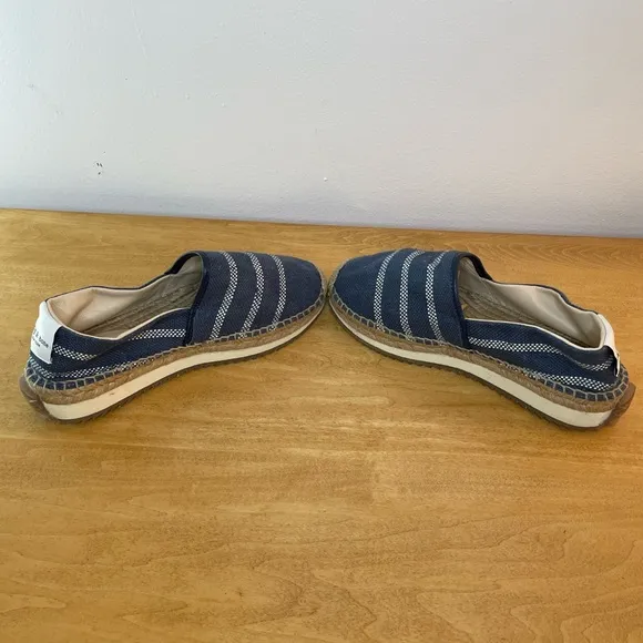 Rag and Bone Womens Denim and Stripes Espadrilles Euro 38.5